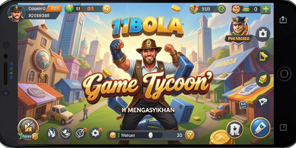 Gambaran gameplay 11BOLA dalam mengelola tim sepak bola.
