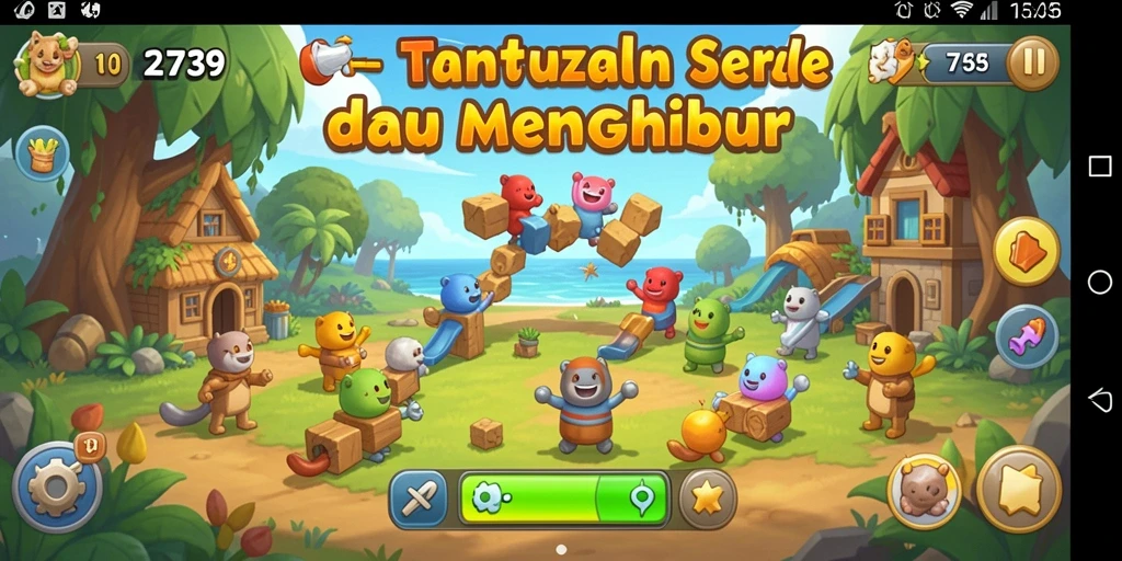 Tangkapan layar gameplay <strong>2739</strong> menampilkan tantangan puzzle yang menarik.