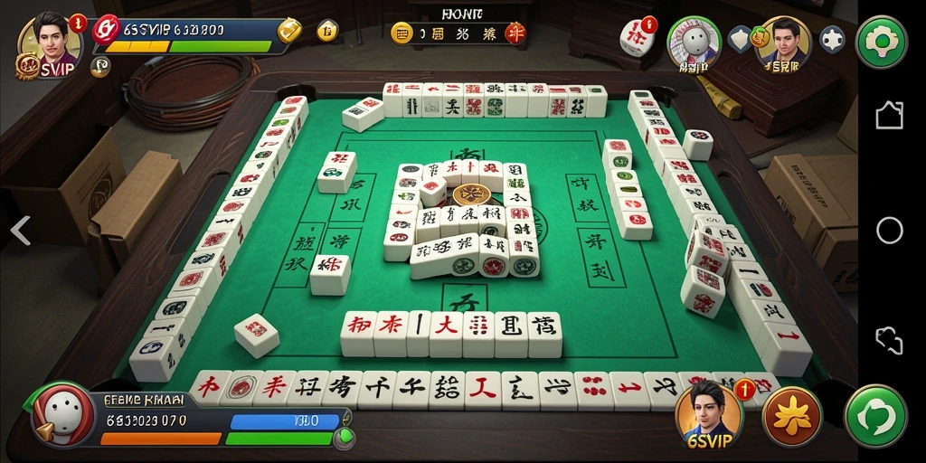Tampilan gameplay Mahjong yang menawan dari 6SVIP.