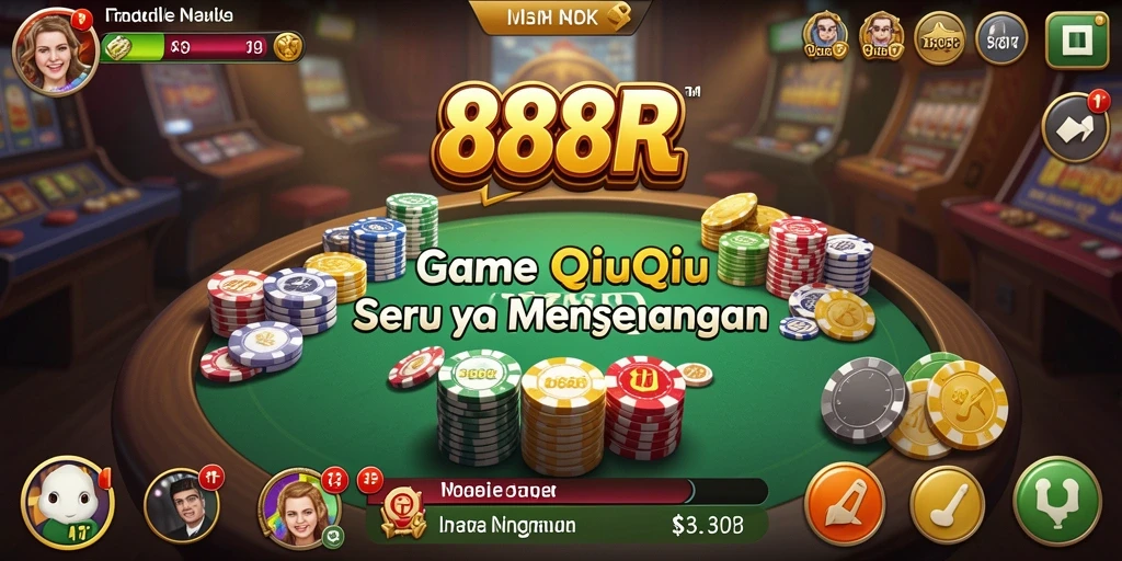 Tampilan gameplay seru dari game QiuQiu 888R.