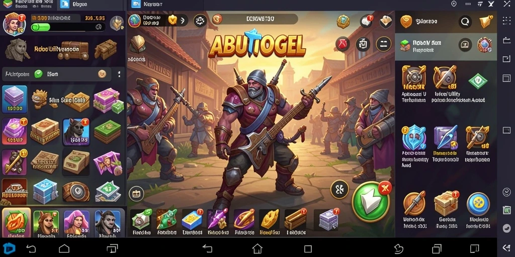 Tampilan antarmuka ABUTOGEL yang sederhana dan efisien.