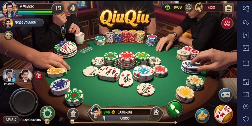Tampilan menarik dari gameplay QiuQiu di API88.