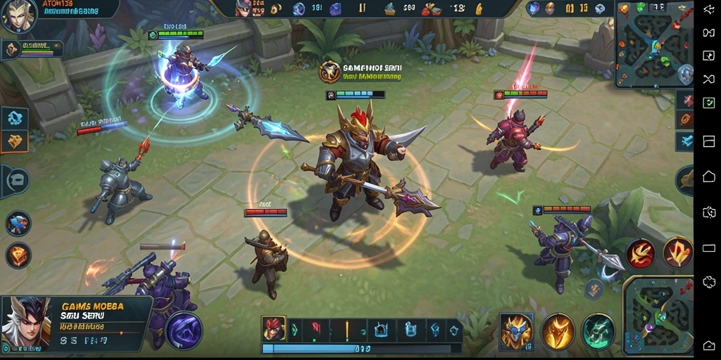 Tampilkan aksi seru dalam gameplay MOBA ATOM138.
