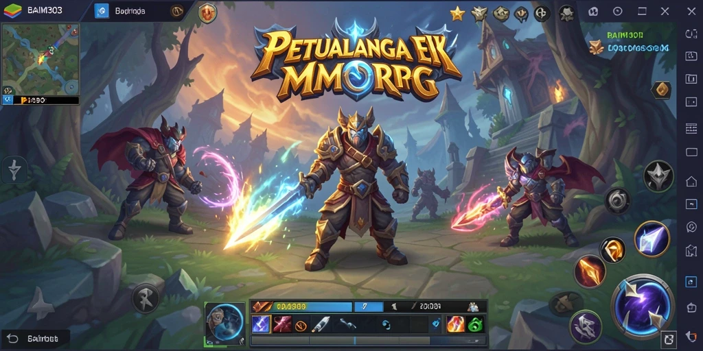 Tampilan epik dari gameplay BAIM303 dengan pertarungan akrab.