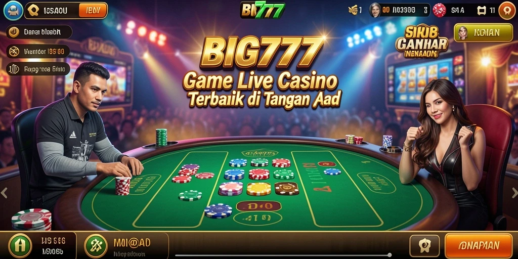 Gameplay menarik dari Live Casino BIG777 dengan dealer profesional.