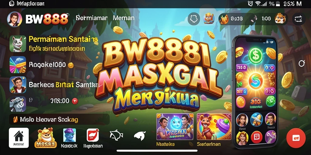 Tampilan gameplay BW888 yang penuh warna dan menarik.