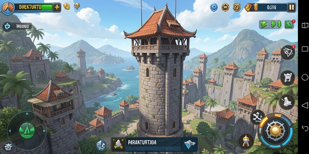 Tampilan gameplay Tower Defense yang mendebarkan di DIREKTURTOTO.