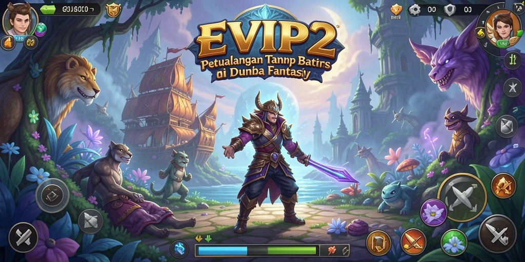 Tampilan gameplay seru dan petualangan mendebarkan dari EVIP2.