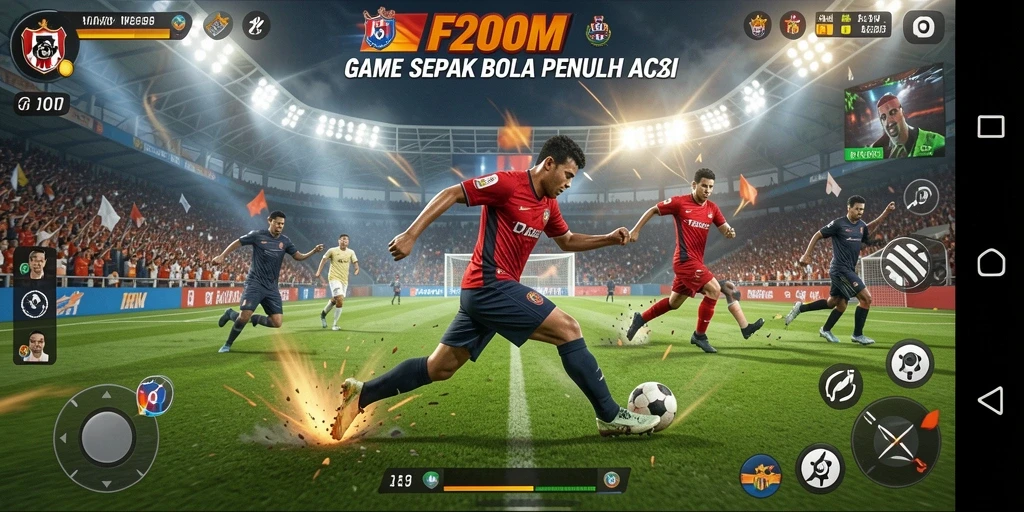Gameplay seru F200M dengan grafis menakjubkan.
