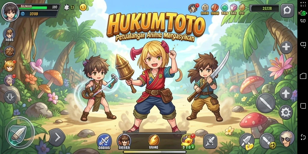 Tangkapan layar menunjukkan aksi seru dari gameplay HUKUMTOTO.