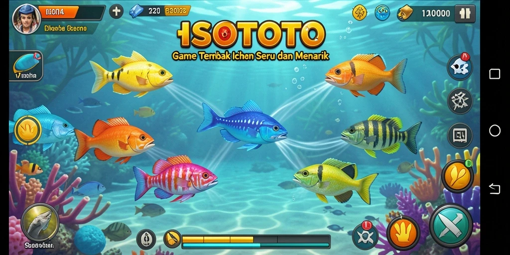 Tampilan gameplay seru dari game Tembak Ikan ISOTOTO.