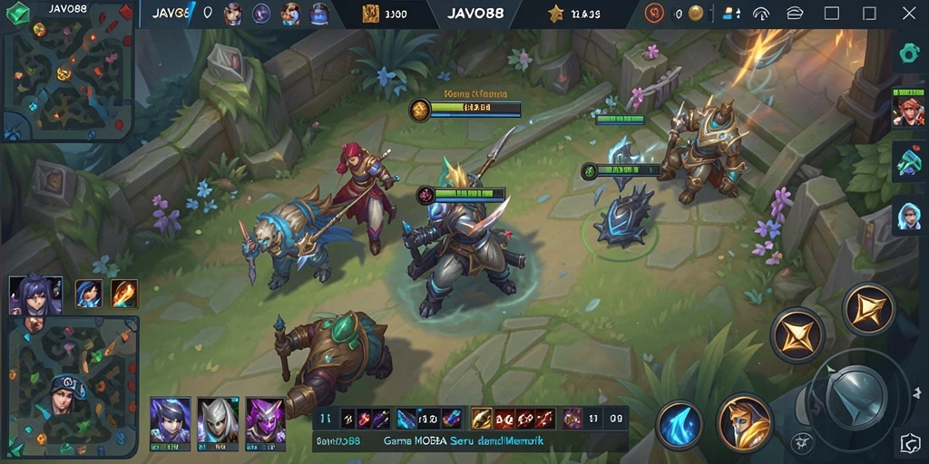 Tampilan gameplay seru dari JAVO88 dengan karakter menarik.