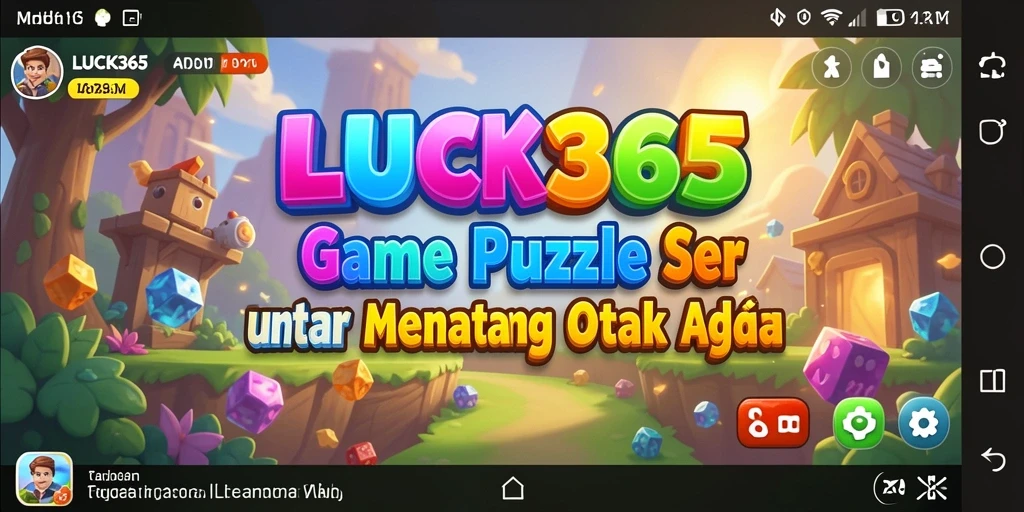 Tampilan gameplay seru LUCK365 dengan tantangan Puzzle.