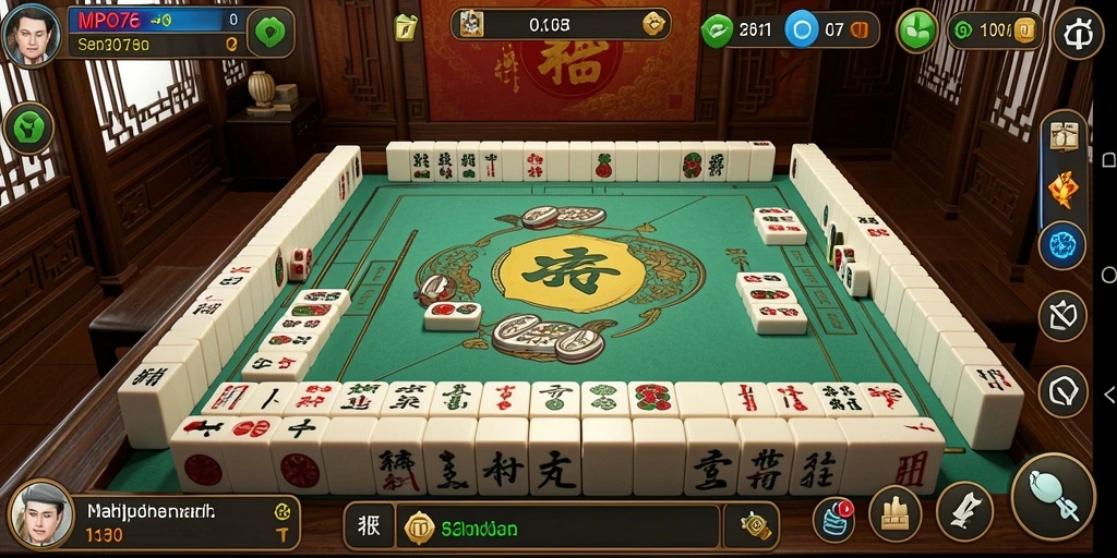 Screenshot MPO76 menampilkan gameplay Mahjong yang menantang dan menyenangkan.