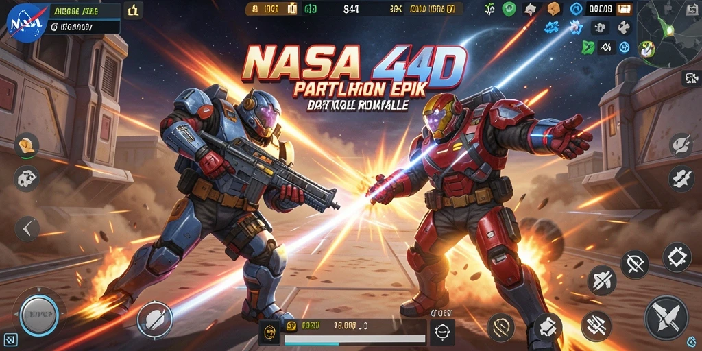 Tangkapan layar gameplay menunjukkan aksi seru dalam pertarungan Battle Royale.
