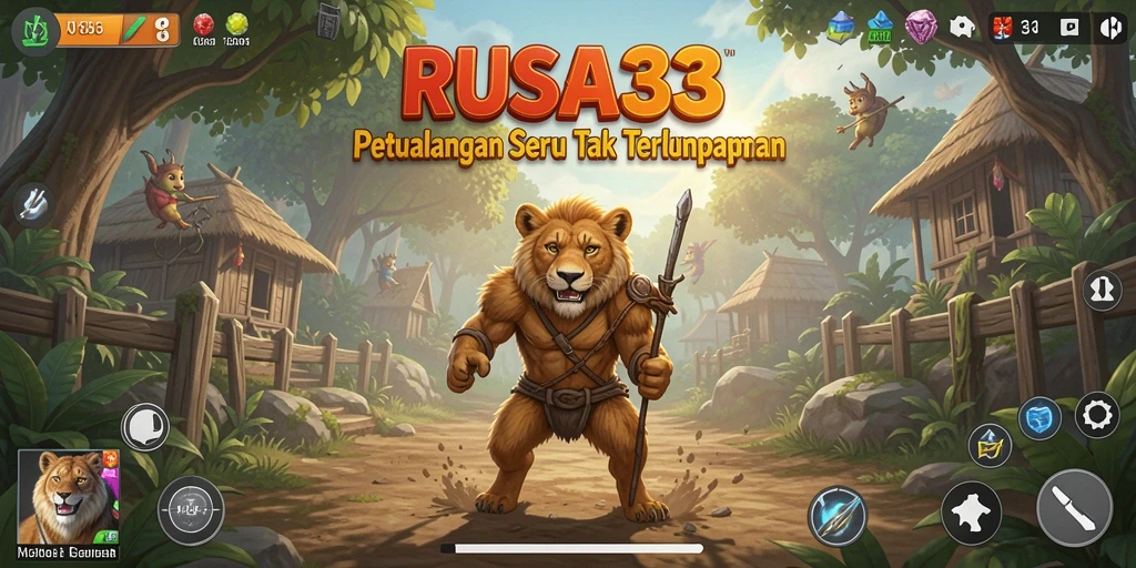 Tampilan gameplay seru dari RUSA33 yang penuh petualangan.