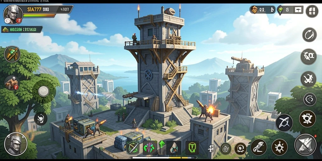 SIA777 menampilkan gameplay menegangkan dan menara beragam untuk pertahanan.