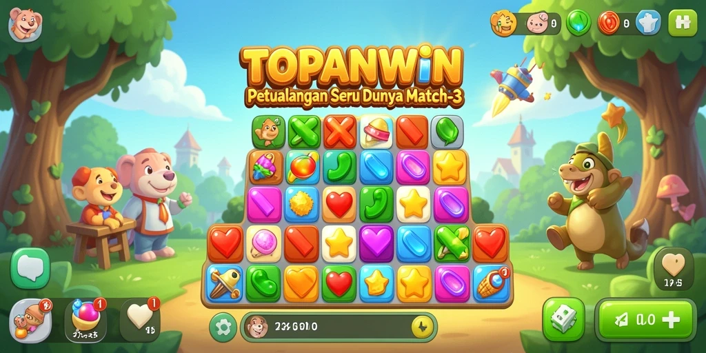 Gameplay seru dan menyenangkan di TOPANWIN yang penuh tantangan Match-3.
